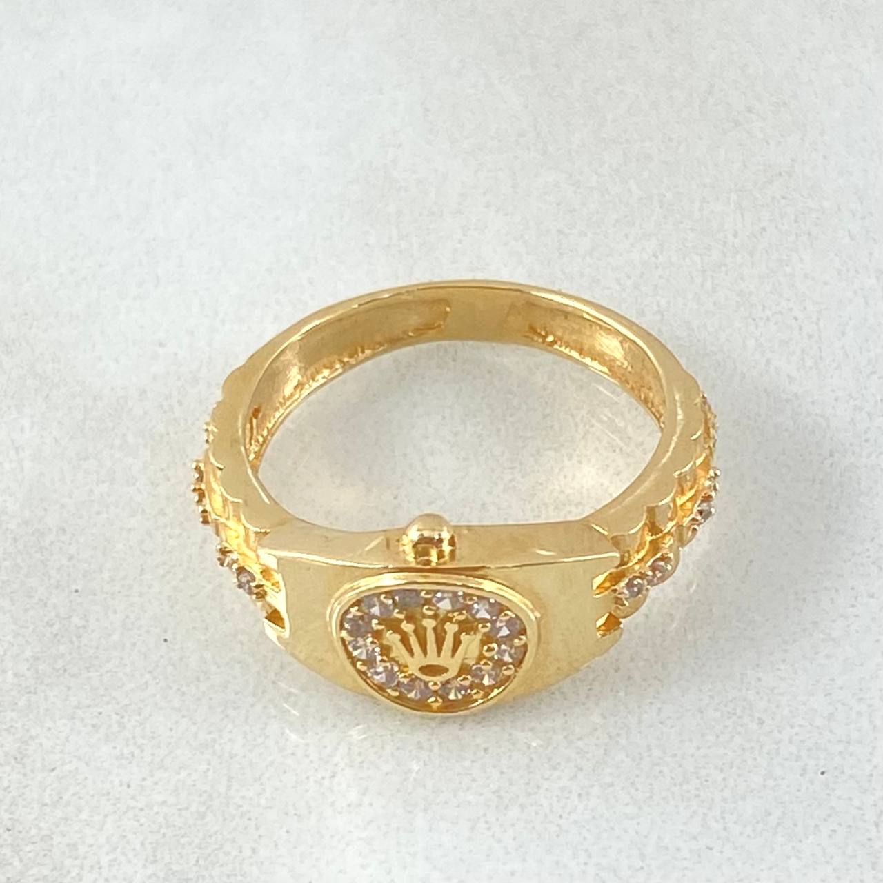 Anillo Cinturon Corona Petit 3.35gr / T6 1/4 / Oro 18K *