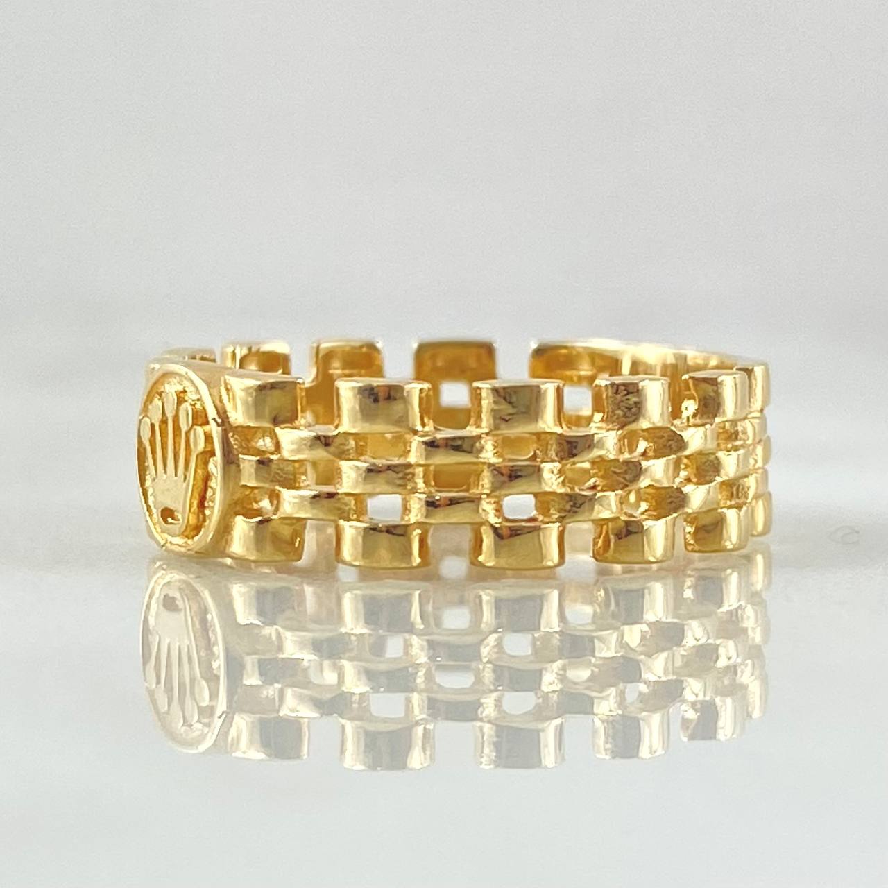 Anillo Malla Corona 3.8gr / T7 1/4 / Oro 18K *