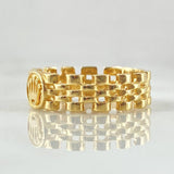 Anillo Malla Corona 3.65gr / T7 1/2 / Oro 18K