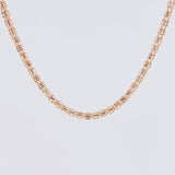 Cadena Ice 9.9g / 50cm / 2.4mm Dos Oros Blanco Rosa 18K