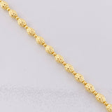 Cadena Militar Diamantada 12.35g / 45cm / 3.9mm Oro Amarillo 18K