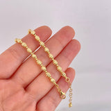 Cadena Militar Diamantada 12.35g / 45cm / 3.9mm Oro Amarillo 18K
