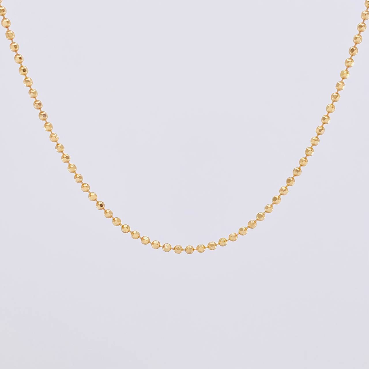 Cadena Militar 4g / 45cm / 1.4mm Oro Amarillo 18K