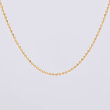 Cadena Militar 4g / 45cm / 1.4mm Oro Amarillo 18K