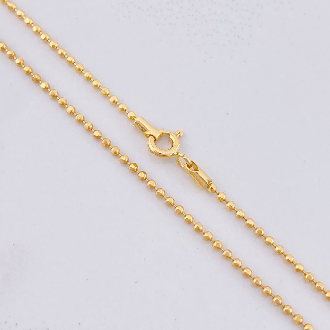 Cadena Militar 4g / 45cm / 1.4mm Oro Amarillo 18K