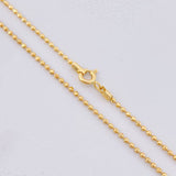 Cadena Militar 4g / 45cm / 1.4mm Oro Amarillo 18K