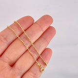 Cadena Militar 4g / 45cm / 1.4mm Oro Amarillo 18K