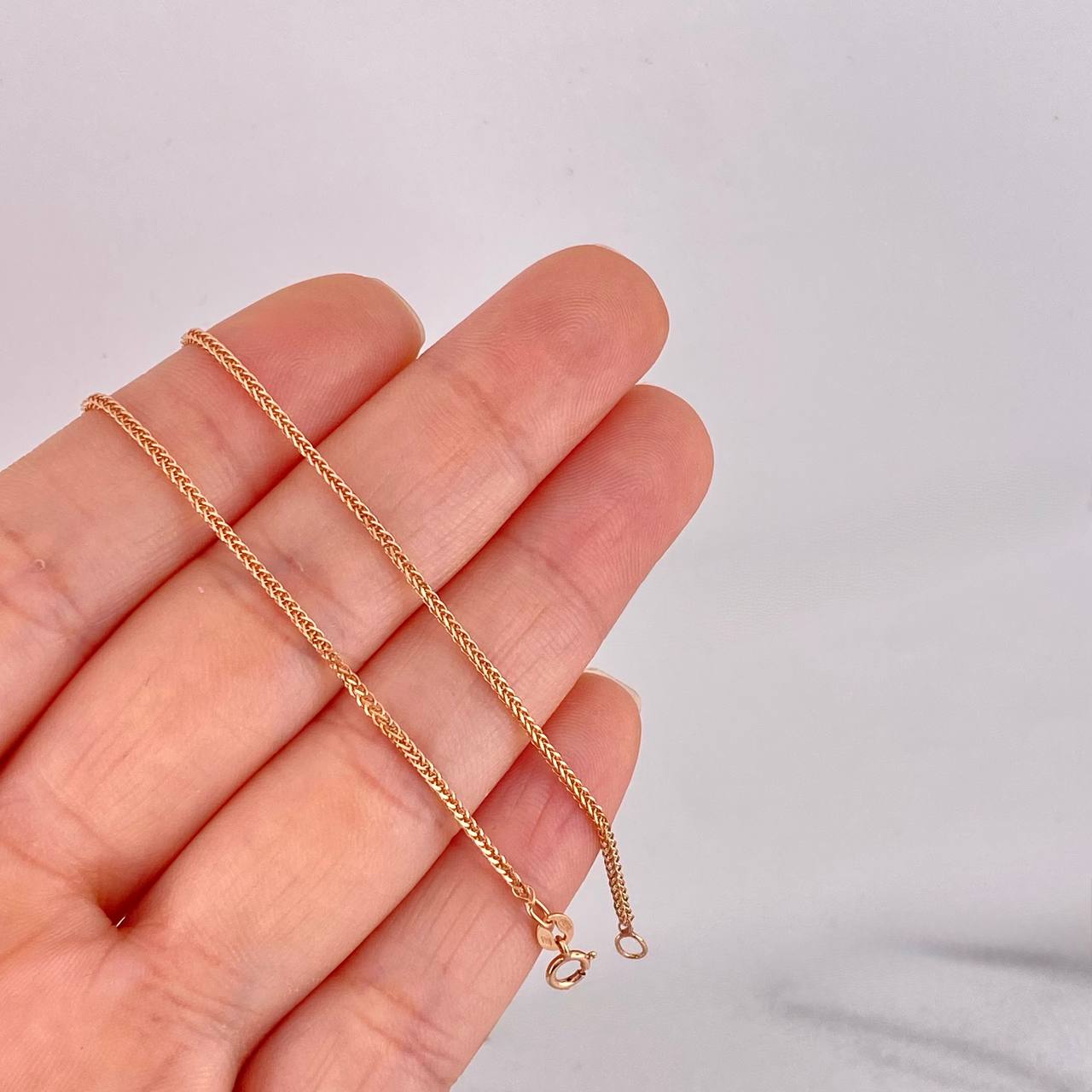Cadena Franco 2.9g / 45cm / 1.5mm Oro Rosa 18K