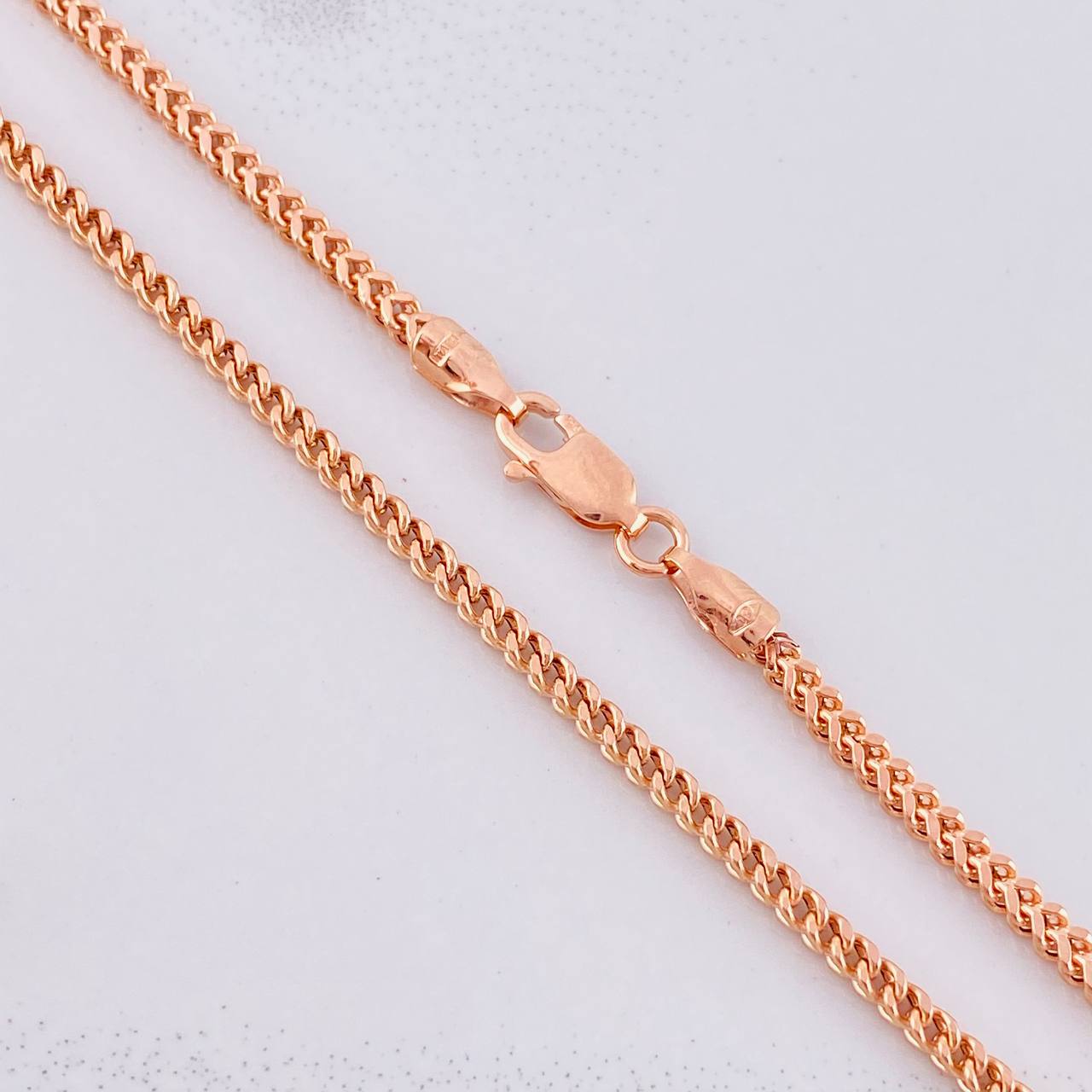 Cadena Franco 8.25g / 60cm / 2.2mm Oro Rosa 18K