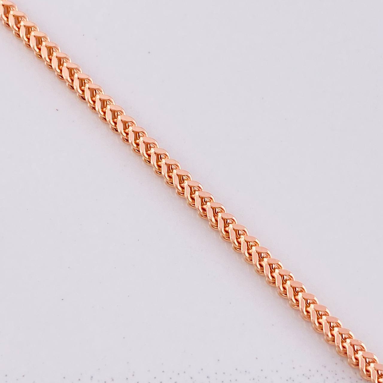Cadena Franco 8.25g / 60cm / 2.2mm Oro Rosa 18K