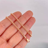 Cadena Franco 8.25g / 60cm / 2.2mm Oro Rosa 18K