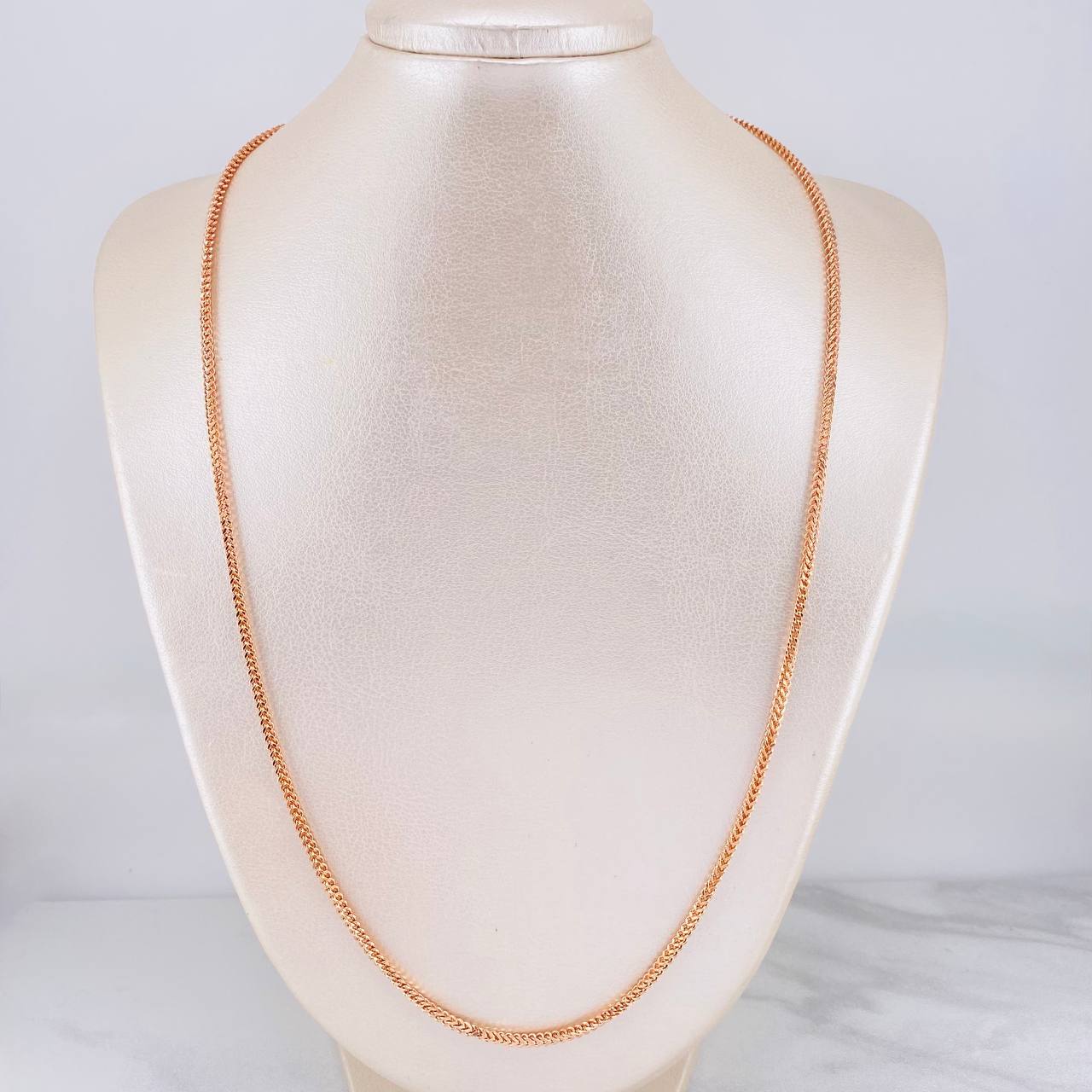 Cadena Franco 8.25g / 60cm / 2.2mm Oro Rosa 18K