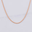 Cadena Militar 1.9g / 40cm / 1mm Oro Rosa 18K