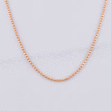 Cadena Militar 1.95g / 40cm / 1mm Oro Rosa 18K