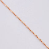 Cadena Militar 1.95g / 40cm / 1mm Oro Rosa 18K