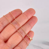 Cadena Militar 1.95g / 40cm / 1mm Oro Rosa 18K