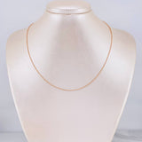 Cadena Militar 1.9g / 40cm / 1mm Oro Rosa 18K