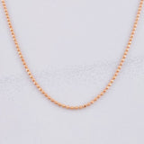 Cadena Militar 1.9g / 40cm / 0.9mm Oro Rosa 18K