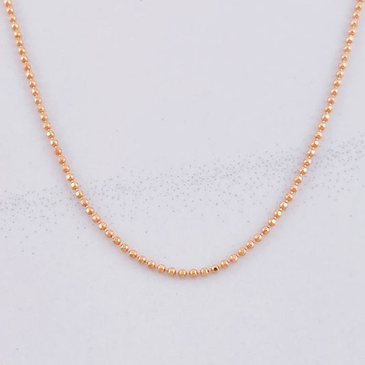 Cadena Militar 2.75g / 45cm / 1.2mm Oro Rosa 18K