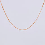 Cadena Militar 1.9g / 40cm / 0.9mm Oro Rosa 18K