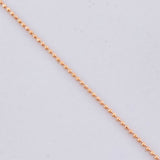 Cadena Militar 1.9g / 40cm / 0.9mm Oro Rosa 18K