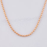 Cadena Militar Diamantada 6.6g / 50cm / 1.7mm Oro Rosa 18K