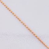 Cadena Militar Diamantada 6.6g / 50cm / 1.7mm Oro Rosa 18K