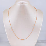 Cadena Militar Diamantada 6.6g / 50cm / 1.7mm Oro Rosa 18K