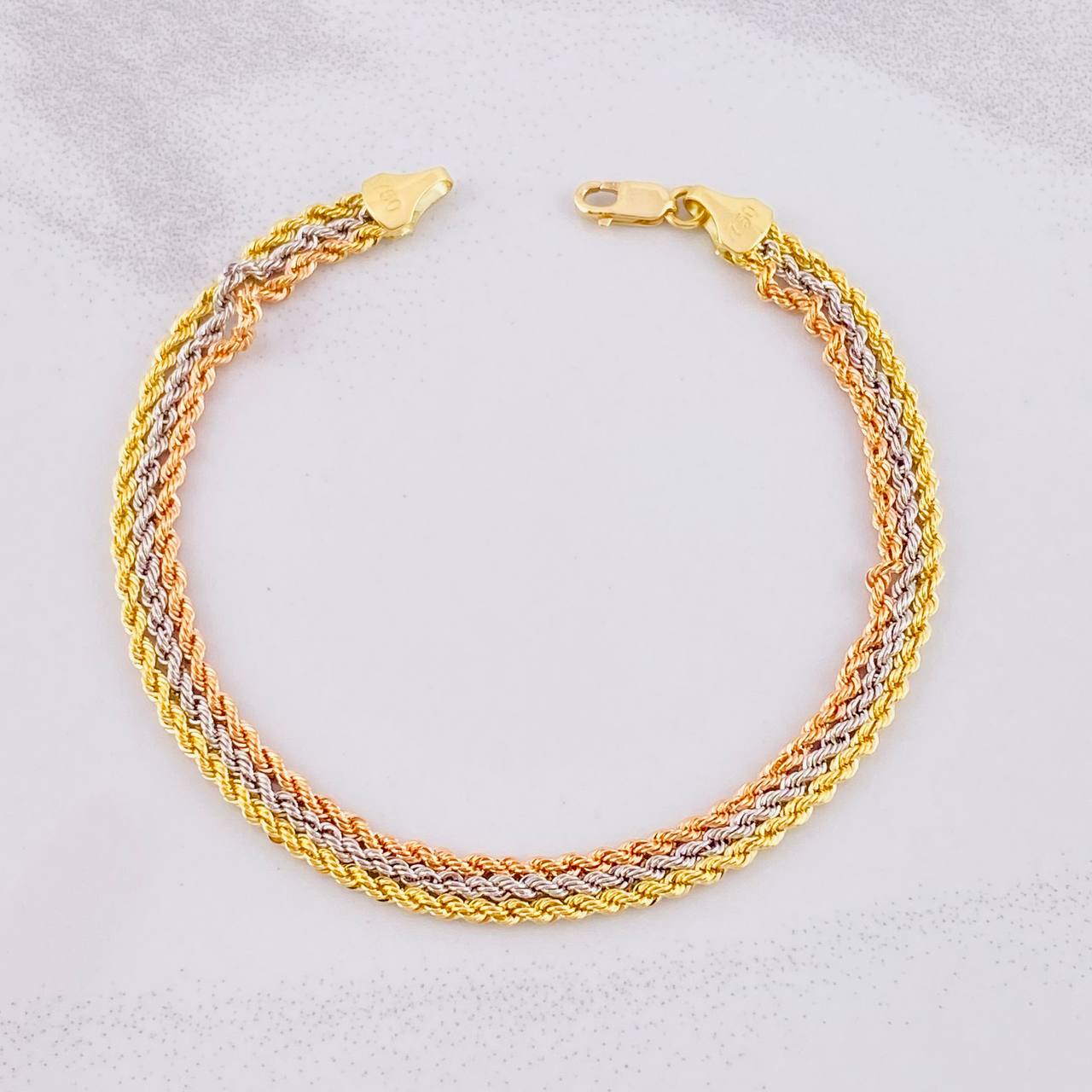 Pulso Trio Lazo 3.15g / 18.7cm / 6mm Tres Oros 18K