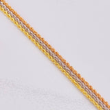 Pulso Trio Lazo 3g / 18.3cm / 6mm Tres Oros 18K