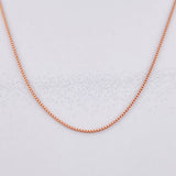Cadena Veneciana 1.25g / 45cm / 0.9mm Oro Rosa 18K