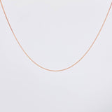 Cadena Veneciana 1.25g / 45cm / 0.9mm Oro Rosa 18K