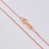 Cadena Veneciana 1.25g / 45cm / 0.9mm Oro Rosa 18K