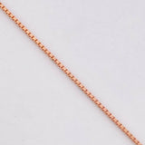 Cadena Veneciana 1.25g / 45cm / 0.9mm Oro Rosa 18K
