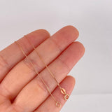 Cadena Veneciana 1.25g / 45cm / 0.9mm Oro Rosa 18K