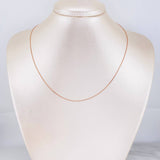 Cadena Veneciana 1.25g / 45cm / 0.9mm Oro Rosa 18K