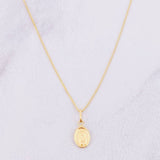 Set Cadena Veneciana + Dije Virgen de Guadalupe / 1.3g / 45cm Oro Amarillo 18K