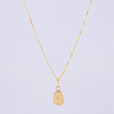 Set Cadena Veneciana + Dije Virgen Milagrosa / 1.35g / 45cm Oro Amarillo 18K