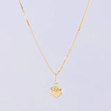 Set Cadena Veneciana + Dije Corazón / 1.35g / 45cm Oro Amarillo 18K