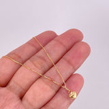 Set Cadena Veneciana + Dije Corazón / 1.35g / 45cm Oro Amarillo 18K
