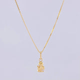 Set Cadena Veneciana + Dije Ángel de la Guarda / 1.35g / 45cm Oro Amarillo 18K