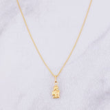 Set Cadena Veneciana + Dije Ángel de la Guarda / 1.35g / 45cm Oro Amarillo 18K