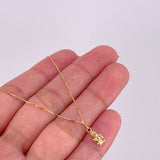Set Cadena Veneciana + Dije Ángel de la Guarda / 1.35g / 45cm Oro Amarillo 18K