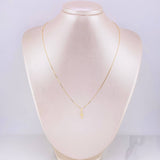 Set Cadena Veneciana + Dije Cruz / 1.3g / 45cm Oro Amarillo 18K