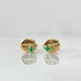 Topos Grano De Café 0.95gr / 5.6mm Esmeraldas 10pts Oro Amarillo 18K (Joya) ©