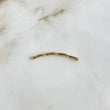 Herraje Tubular Trenzado Cuadrado 0.85gr / 4cm / 3mm Oro Amarillo