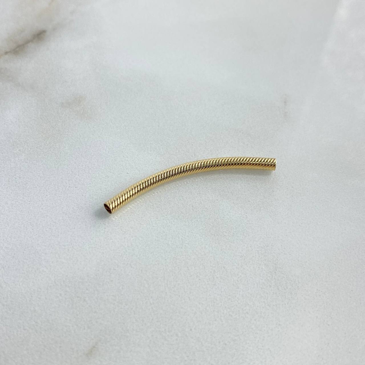 Herraje Tubular Atornillado 0.8gr / 4cm / 3mm Oro Amarillo