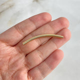 Herraje Tubular Atornillado 0.8gr / 4cm / 3mm Oro Amarillo