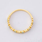 Anillo Corazones Intercalados 1.2g / T4 3/4 Oro Amarillo 18K