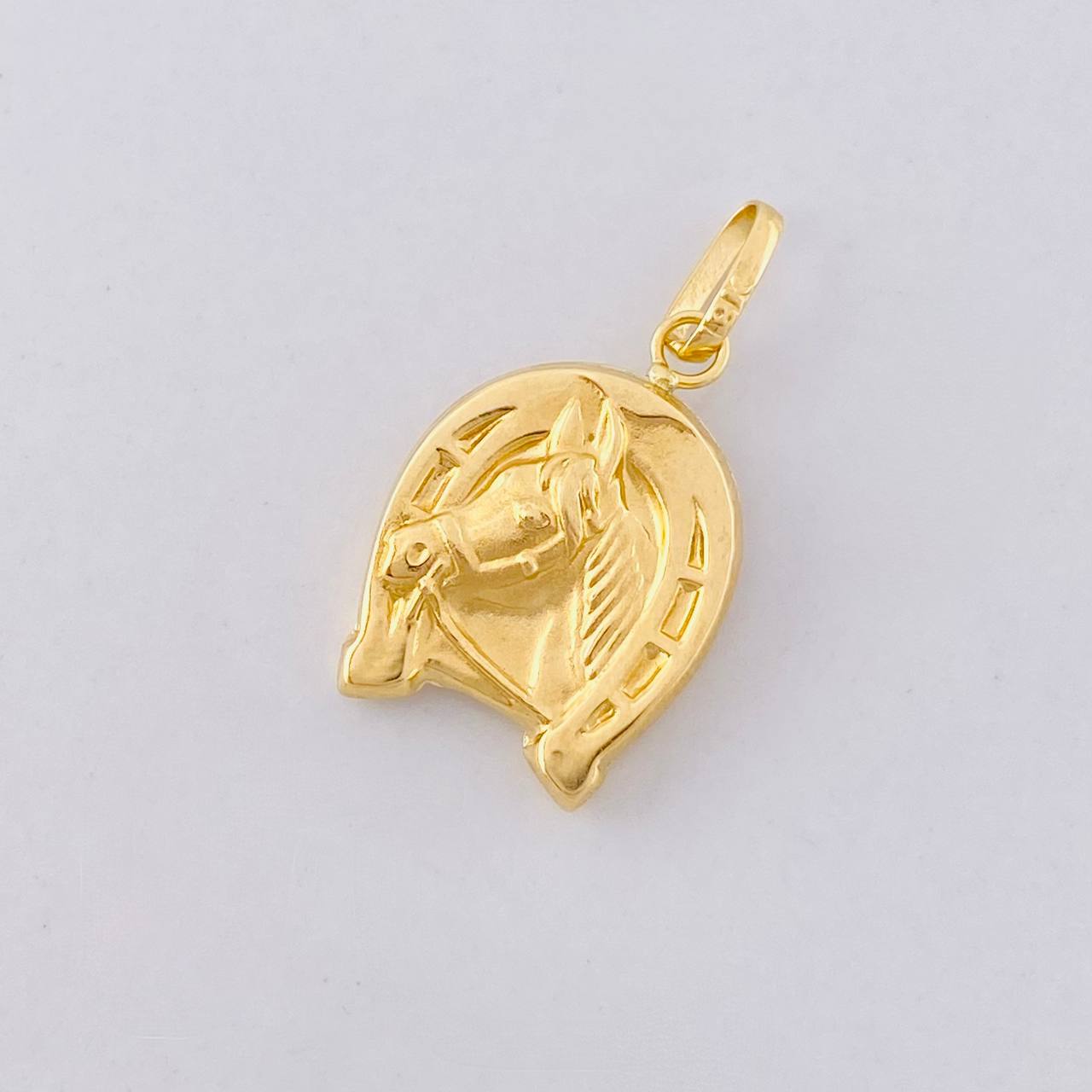 Dije Herradura Caballo 1.1g / 2.4cm Oro Amarillo 18K